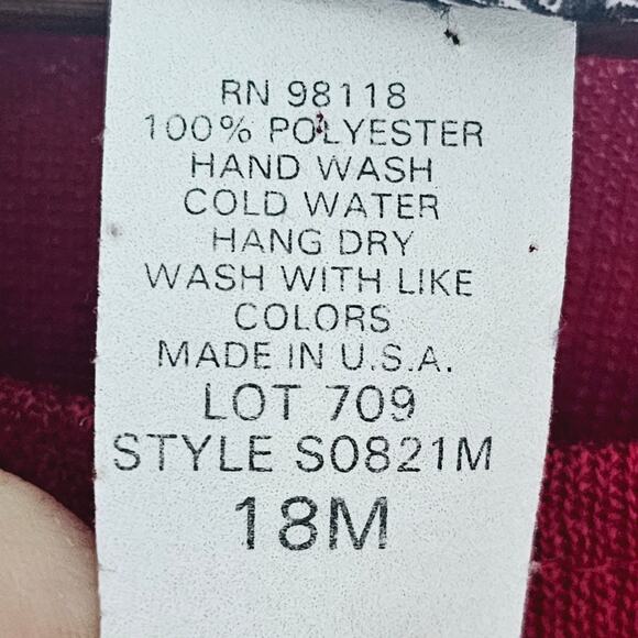 Vintage Miranda K Sweater Women's Size 18M Sparkle Red USA Lightweight Holidays - Picture 5 of 5